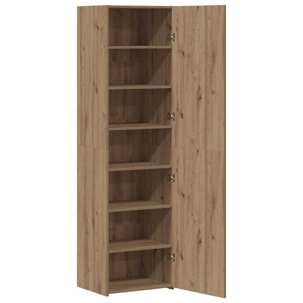 vidaXL Hoge kast 2 pcs Artisan Eiken 50 x 42,5 x 185 cm