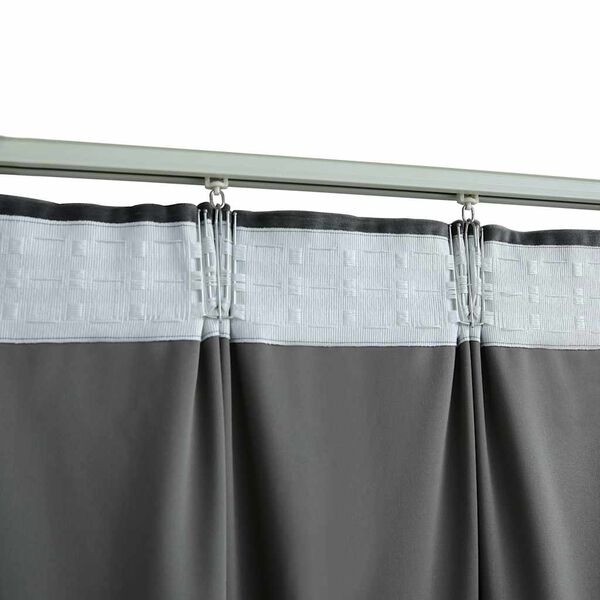 vidaXL Gordijnen verduisterend 2 st met haken 140x245 cm fluweel antraciet
