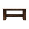 vidaXL Eettafel 180x90x76 cm bewerkt hout gerookt eikenkleurig