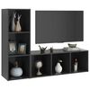 vidaXL Tv-meubelen 2 st 107x35x37 cm bewerkt hout grijs