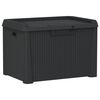 vidaXL Tuinbox 125 L polypropeen antracietkleurig