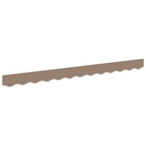 vidaXL Vervangende markies volant Taupe 236 x 20 cm Polyester