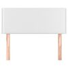 vidaXL Hoofdbord 80x5x78/88 cm kunstleer wit