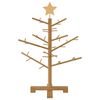 vidaXL Houten kerstboom met standaard Bruin 75 cm Massief grenenhout