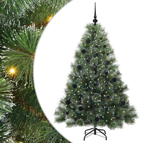 vidaXL Kunstkerstboom met 150 LED met standaard Groen 150 cm PE en PVC