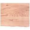 vidaXL Wandschap 60x50x(2-6) cm behandeld massief eikenhout lichtbruin