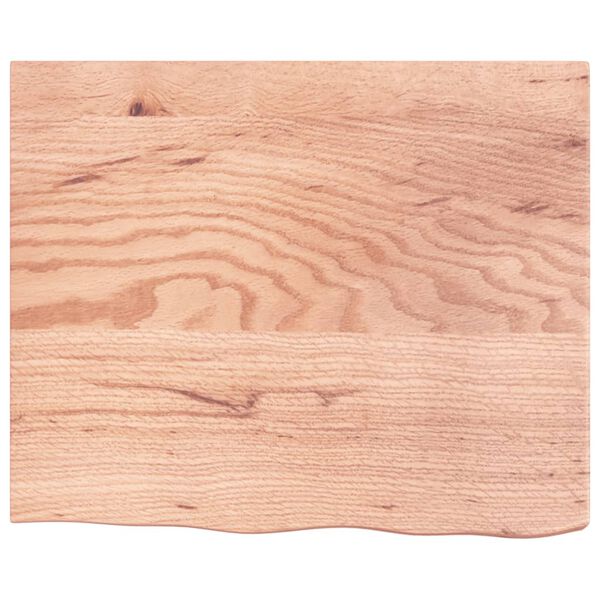 vidaXL Wandschap 60x50x(2-6) cm behandeld massief eikenhout lichtbruin
