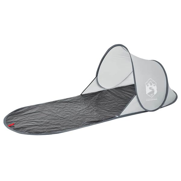 vidaXL Strandtent pop-up waterdicht grijs