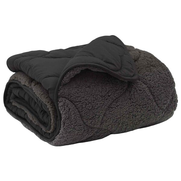 vidaXL Winter Dekbed Gekwilt Antraciet 200 x 240 cm