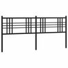 vidaXL Vervangend hoofdbord 180 cm metaal zwart