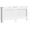 vidaXL Radiatorafdekking Hoogglans Wit 172 x 19 x 81,5 cm Bewerkt hout