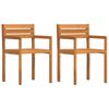 vidaXL Tuinstoelen 2 st 50x53x80 cm massief acaciahout