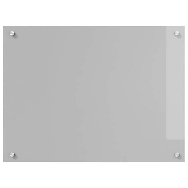 vidaXL Keuken Achterwand Lichtgrijs 80 x 60 x 0,6 cm gehard glas