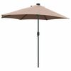 vidaXL Tuinparasol Taupe 294 x 150 x 223 cm Stof