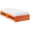 vidaXL Bedbank met matras wasbruin 100x200 cm massief grenenhout