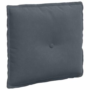 vidaXL Rugkussen Donkergrijs 50 x 45 cm Katoen Stof