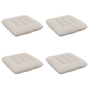 vidaXL Zitkussens VIANEN 4 st 100% Polyester Wit 40 x 40 x 12 cm