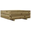vidaXL Plantenbak 70x70x26,5 cm ge&iuml;mpregneerd grenenhout