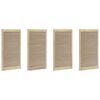 vidaXL Kastdeur 4 pcs Naturel 140.5 x 2 x 59.5 cm Massief grenenhout