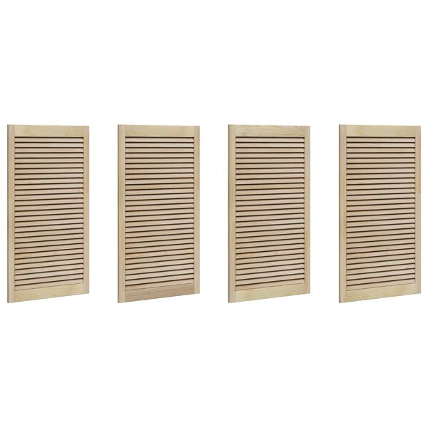 vidaXL Kastdeur 4 pcs Naturel 140.5 x 2 x 59.5 cm Massief grenenhout