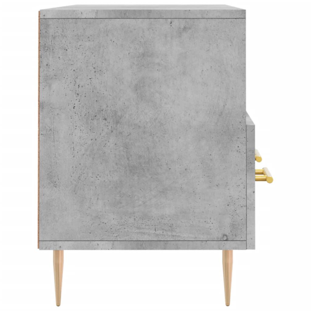 vidaXL Tv-meubel 102x36x50 cm bewerkt hout betongrijs