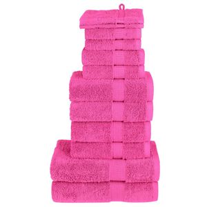 vidaXL 12-delige Handdoekenset SOLUND 600 g/m&sup2; roze