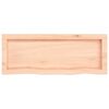 vidaXL Wandschap 80x30x(2-6) cm onbehandeld massief eikenhout
