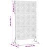 vidaXL Privacyscherm Antraciet 100 x 50 x 180 cm Staal