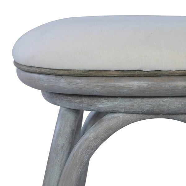 vidaXL Barkrukken 2 st rattan grijs