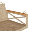 vidaXL Schommelbank 63x62x40 cm poly rattan beige