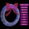 vidaXL Krans met 150 LED Blauw 120 cm Acryl