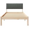 vidaXL Bedframe Bruin en donkergrijs 90 x 200 cm Massief grenenhout