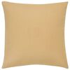 vidaXL Kussens 2 st foliebedrukt 40x40 cm fluweel beige en goudkleurig