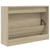 vidaXL Schoenenkast 80x21x57 cm bewerkt hout sonoma eikenkleurig