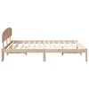 vidaXL Bedframe met hoofdeinde Naturel 140 x 200 cm Massief grenenhout