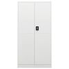 vidaXL Lockerkast 90x40x180 cm staal wit