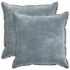 vidaXL Kussensloop 2 st HOUTEN Lichtblauw 70 x 70 cm Chenille Stof
