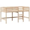 vidaXL Halfhoogslaper met ladder en bedhuis grenenhout 90x190 cm