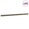 vidaXL Trapprofielen 30 pcs Bruin 67 x 3 x 2 cm Aluminium