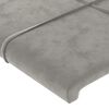vidaXL Boxspring met matras fluweel lichtgrijs 80x200 cm