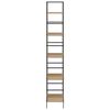 vidaXL Boekenkast 5 schappen 60x27,6x158,5 cm bewerkt hout eikenkleur
