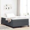 vidaXL Boxspringbed Donkergrijs 120 x 190 cm Fluweel