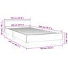 vidaXL Bedframe zonder matras 100x200 cm fluweel lichtgrijs