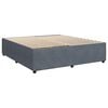 vidaXL Boxspring met matras fluweel donkergrijs 180x200 cm