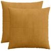 vidaXL Kussensloop 2 pcs ALMELO Geel 65 x 65 cm corduroy