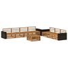 vidaXL Buiten bankenset 8 pcs Naturel 79 x 79 x 37 cm