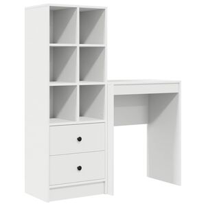 vidaXL Bureau Wit 105,5 x 34 x 127 cm 2 st