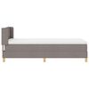 vidaXL Boxspringbed met matras Taupe 200 x 90 cm Polyester