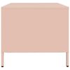 vidaXL Salontafel 101,5x50x43,5 cm koudgewalst staal roze