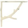 vidaXL Wandplankbeugels 12 st Antiek wit 14 x 14 x 4 cm Staal